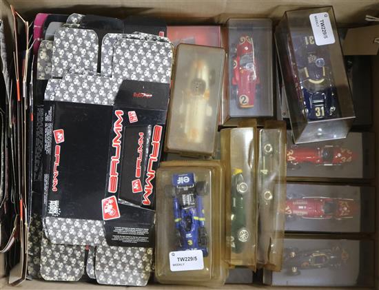 A collection of mainly Brumm diecast model cars (50+)